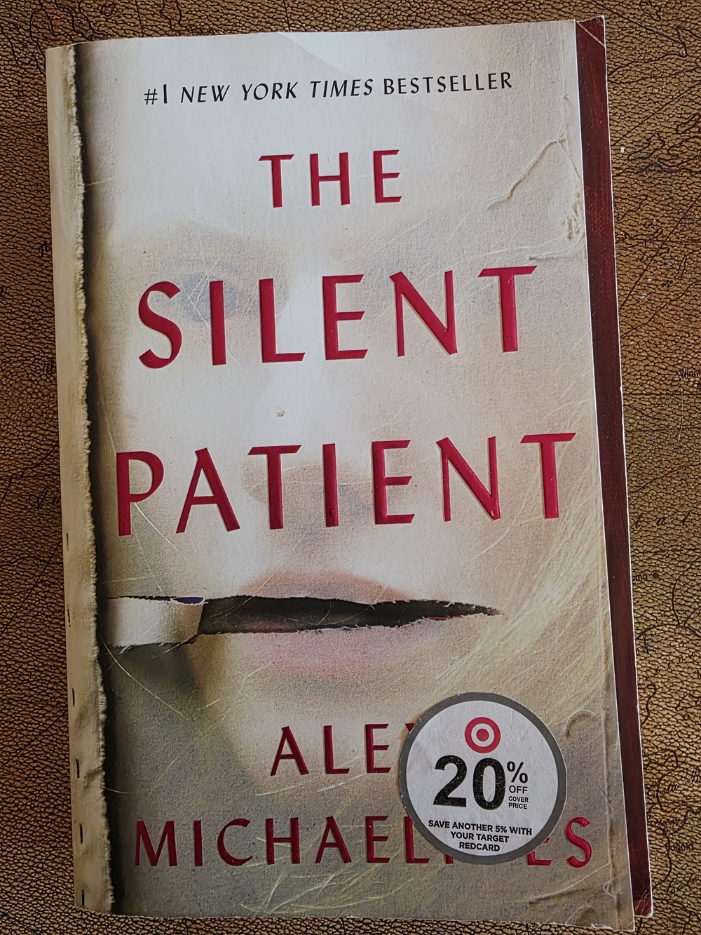 The Silent Patient Paperback - Beige Cover with Red Text